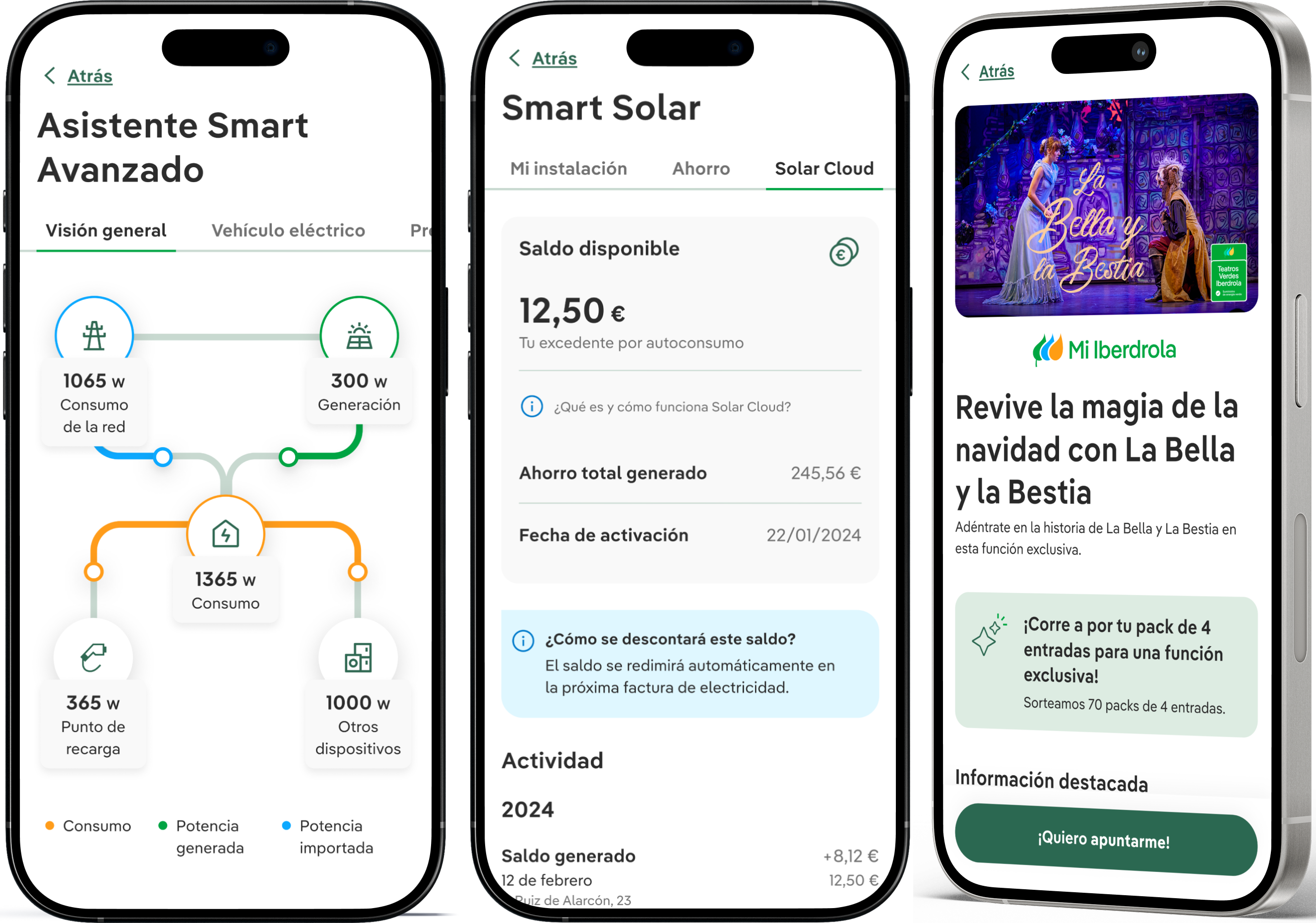 Funciones de la app Iberdrola