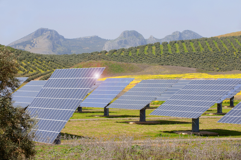 Image Panel solar bifacial, energía a dos caras