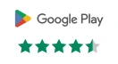 En Google Play, Iberdrola tiene una puntuación de {valor} sobre 5